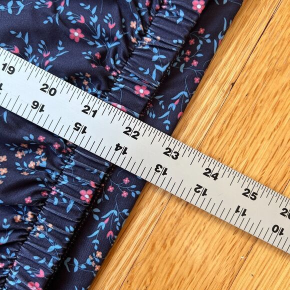 Puma Golf Ladies Micro Floral Cloudspun 1/4 Zip Pullover - Navy Sm - Picture 5 of 11